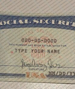 Free Download Social Security Card PSD Template