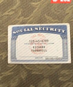 Free Download Social Security Card Template PSD