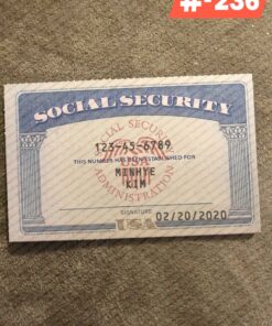 Free Download SSN Card