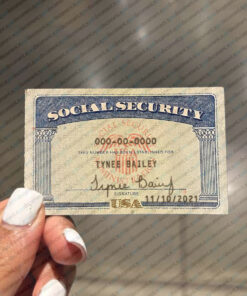 Editable Social Security Card Template