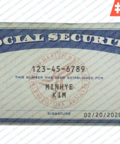 Free Download Editable SSN Card Template