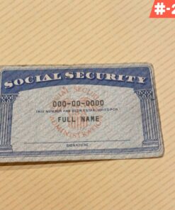 Free Download Editable SSN Card PSD Template