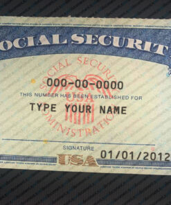 Free Download Editable SSN