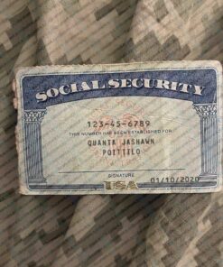Editable Social Security Card PSD Template