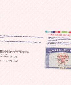 Editable Social Security Card Free Download