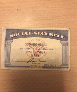 Download Editable Social Security Card Template