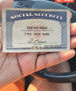 Social Security Card PSD front and back