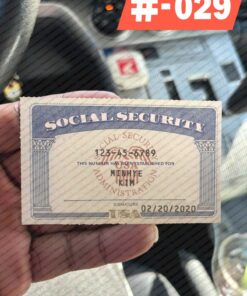 Social Security Card PSD