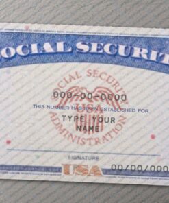 Digital SSN Card Template