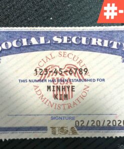 USA Digital Social Security Template PSD