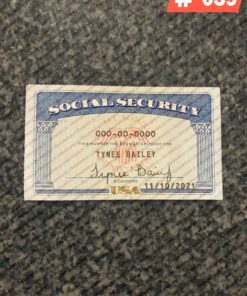 Social Security Card Template 2025