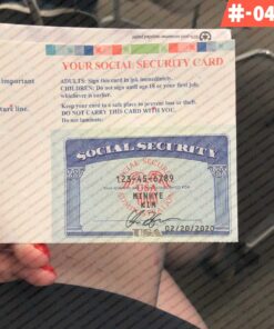 Social Security Card Template for newborn