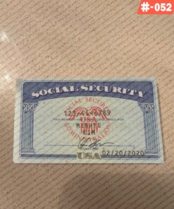 Fake Social Security Card Template