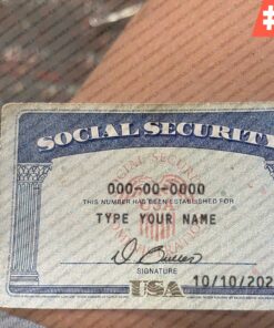 Fake Social Security Card