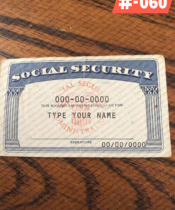 Social Security Card Template PSD