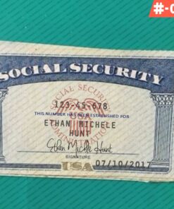 Legitimate Social Security Card Template