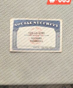 Social Security Template