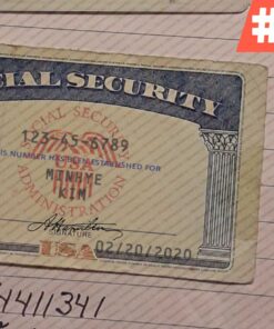 Alabama Social Security Card Template