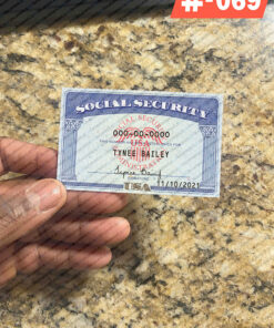 Wisconsin Social Security Card Template