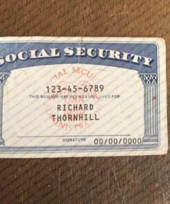 South Dakota Social Security Card Template