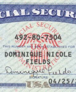 New York Social Security Card Template