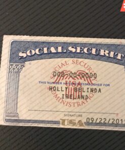 New Mexico Social Security Card Template