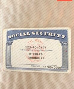 New Hampshire Social Security Card Template