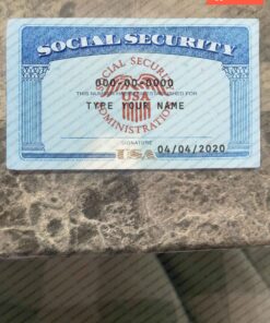 Nebraska Social Security Card Template