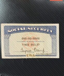 Missouri Social Security Card Template