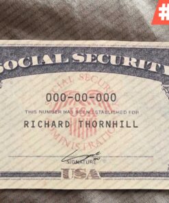 Minnesota Social Security Card Template