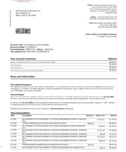 Community Federal Saving Bank Statement Free Download